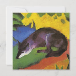 Blue Fox (von Franz Marc) Karte