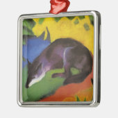 Blue Fox (von Franz Marc) Keramik Ornament Aus Metall (Links)