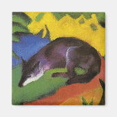 Blue Fox (von Franz Marc) Magnet (Vorne)