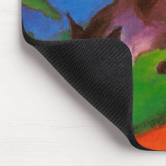 Blue Fox von Franz Marc Mousepad (Ecke)