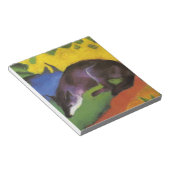 Blue Fox (von Franz Marc) Notizblock (angewinkelt)