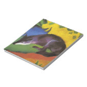 Blue Fox (von Franz Marc) Notizblock (Rotiert)