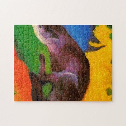 Blue Fox von Franz Marc Puzzle (Horizontal)