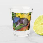 Blue Fox (von Franz Marc) Schnapsglas (Vorderseite)