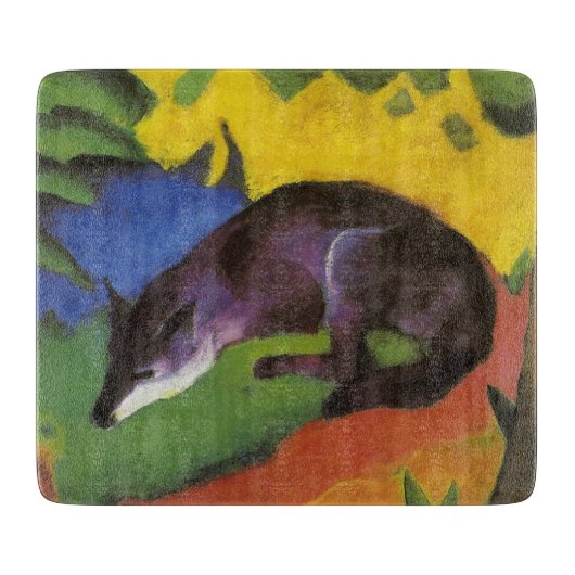 Blue Fox (von Franz Marc) Schneidebrett (Vorderseite)