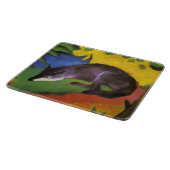 Blue Fox (von Franz Marc) Schneidebrett (Ecke)