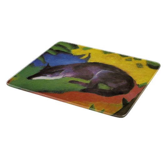 Blue Fox (von Franz Marc) Schneidebrett (Ecke)