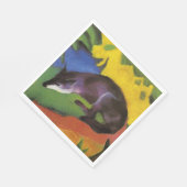 Blue Fox (von Franz Marc) Serviette (Ecke)