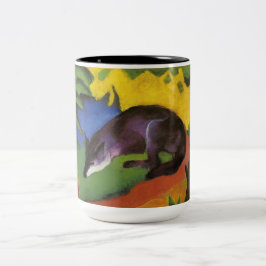 Blue Fox (von Franz Marc) Zweifarbige Tasse