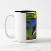 Blue Fox (von Franz Marc) Zweifarbige Tasse (Links)