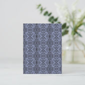 Blue Foxtail Wiederholung Postkarte (Stehend Vorderseite)