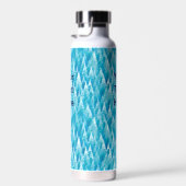 Blue Fractal Forest Can Cooler Trinkflasche (Rechts)