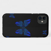 Blue Fraktal Butterfly Case-Mate iPhone Hülle (Rückseite (Horizontal))
