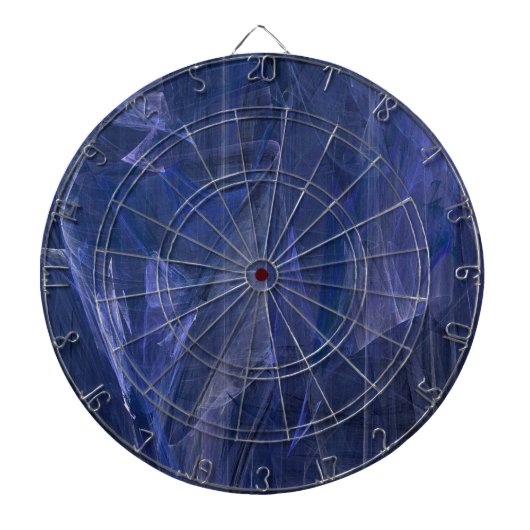 Blue Fraktal Dart Board Dartscheibe (vorne)