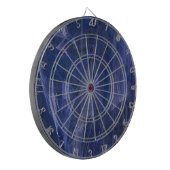 Blue Fraktal Dart Board Dartscheibe (Vorderseite Links)