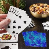 Blue Fraktal Design Playing Cards ~ Original Spielkarten (In Situ)
