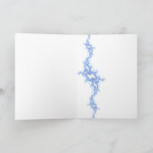 Blue Fraktal Greetings Karte (Innenseite)