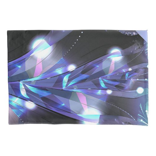 Blue Fraktal Jungle 3D Kissenbezug (Vorderseite)