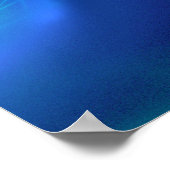 Blue Fraktal Mist Poster (Ecke)
