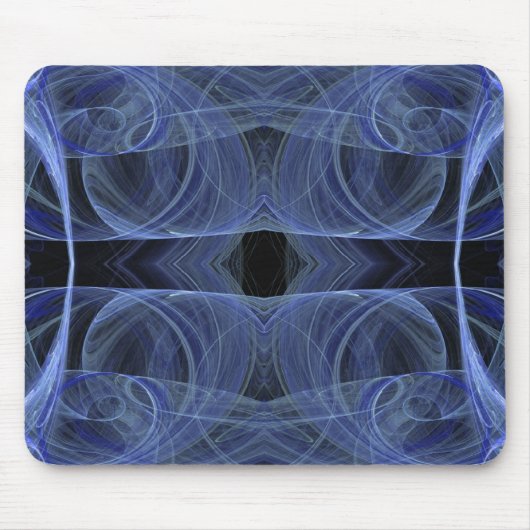 Blue Fraktal Mousepad (Vorne)