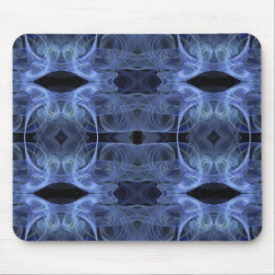 Blue Fraktal Mousepad