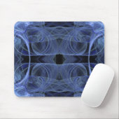 Blue Fraktal Mousepad (Mit Mouse)