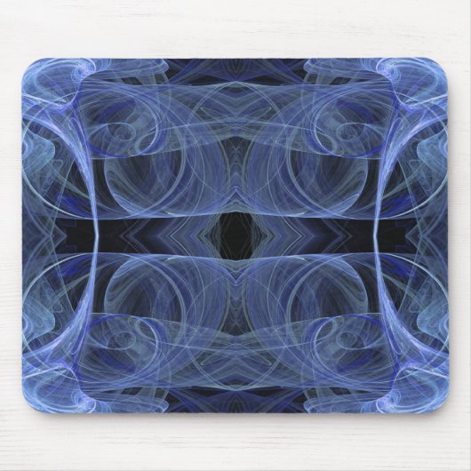 Blue Fraktal Mousepad (Vorne)