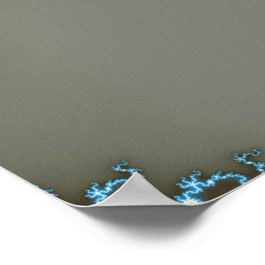 Blue - Fraktal Poster (Ecke)
