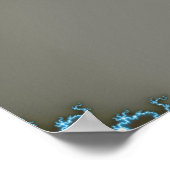 Blue - Fraktal Poster (Ecke)