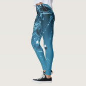Blue Fraktal Reflective Water Dropdown-Leggings Leggings (Links)