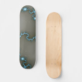 Blue - Fraktal Skateboard (Vorderseite)