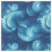 Blue Fraktal Waves Stoff (Nahaufnahme)