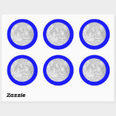 Blue Frame Aufkleber (Blatt)