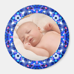 Blue Frame Baby Boy Großeltern Geschenk Foto Magne Magnet