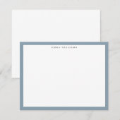 Blue Frame Note Card Einladung (Vorne/Hinten)