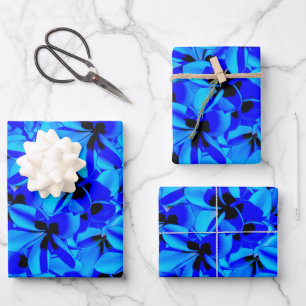 Blue Frangipani Blume, Geschenkgutscheine, Geschenkpapier Set