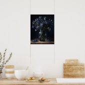 Blue Freesia Blume Art Print Poster (Küche)