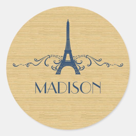 Blue French Blüh Stickers (Vorderseite)