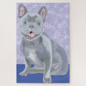 Blue French Bull Dog Puzzle (Vertikal)