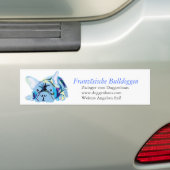 Blue French Bulldog Autoaufkleber (Auf Auto)