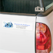 Blue French Bulldog Autoaufkleber (Auf Lkw)