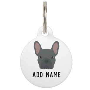 Blue French Bulldog Dog Haustiermarke