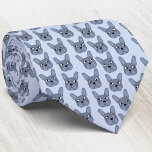 Blue French Bulldog Neck Tie Krawatte<br><div class="desc">Ein lustiges kleines blaues oder graues französisches Bulldog oder französisches Muster auf blauem Hintergrund. Ideal für alle Hundeliebhaber,  Haustierfreunde,  Hundeschwanderer und Tierärzte. Originelle Kunst von Nic Squirrell.</div>