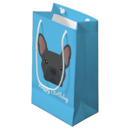 Blue French Bulldog Small Geschenktasche Kleine Geschenktüte
