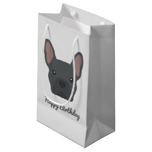 Blue French Bulldog Small Geschenktasche Kleine Geschenktüte