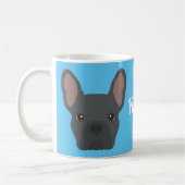 Blue French Bulldog Tasse (Links)