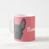 Blue French Bulldog Tasse (Vorderseite Links)