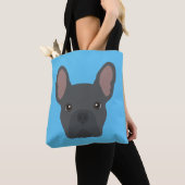 Blue French Bulldog Tote Bag Tasche (Von Nahem)