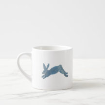 Blue French Country Bunny Rabbit Baby Tasse