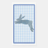 Blue French Country Bunny Rabbit Serviette (Vorderseite)